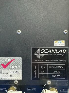 可维修德国Scanlab intelliScan14振镜。1064询价