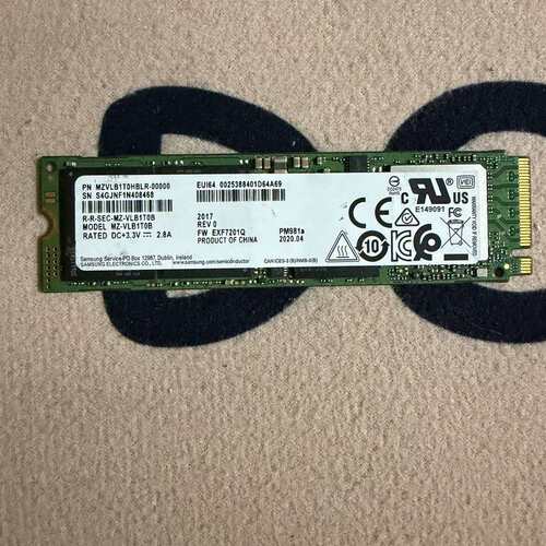 {议价}三星 PM981 1TB m.2 nvme固态 健康81%