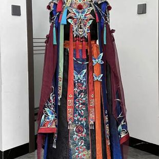 明制仙气套装 出租汉服 素新款 戏曲风汉元 秋冬cos戏服租赁 傩戏