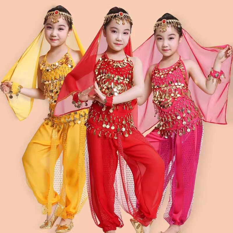 儿童印度舞演出服女童肚皮舞服装