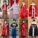 拍照秋冬季 出租冬季 儿童汉服拜年服新年古装 加绒加厚表演写真走秀
