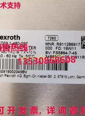 供应原装Rexroth R911286917 NFD03.1-480-007 电源配件