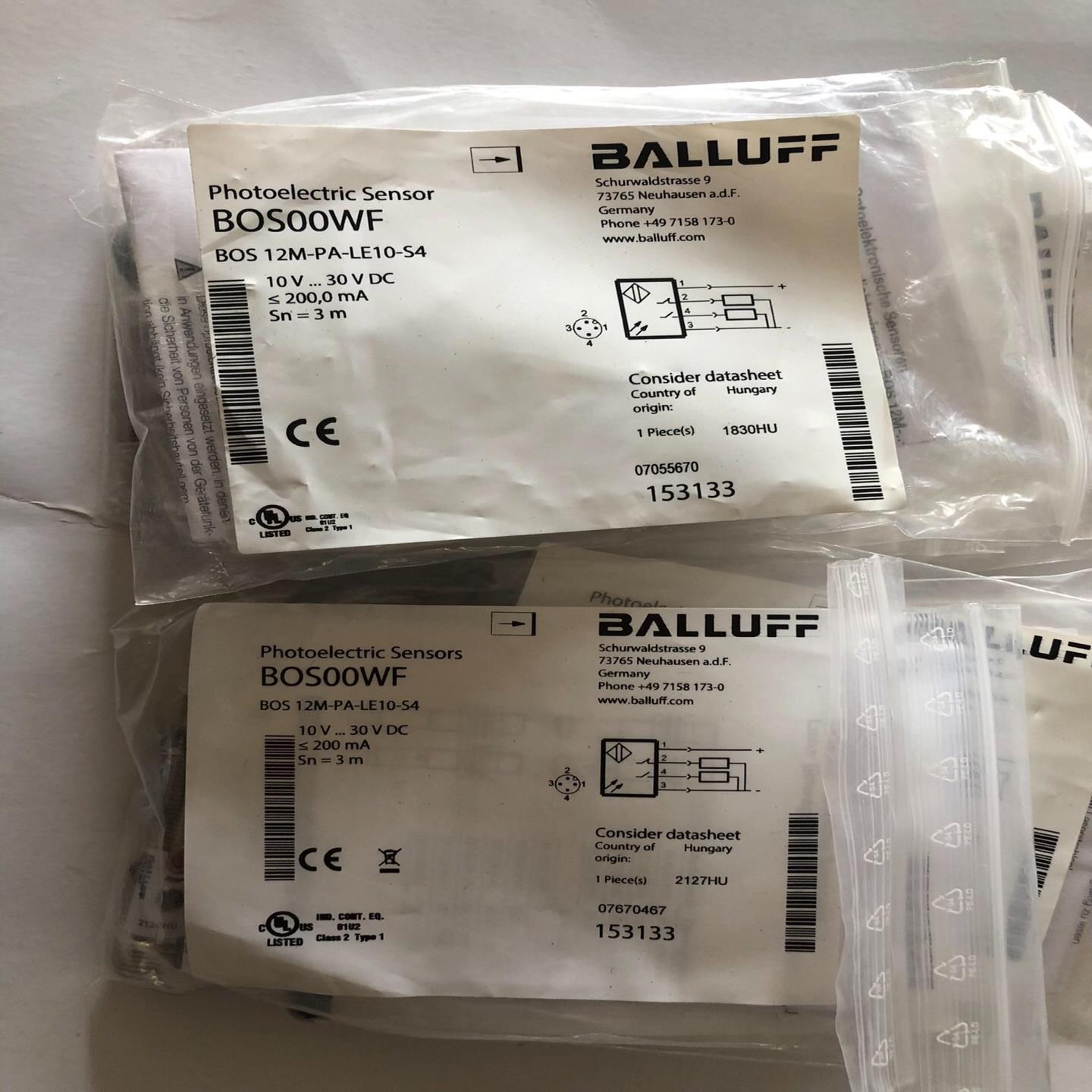 BALLUFF巴鲁夫BOS00WF光电传感器BOS 12M-