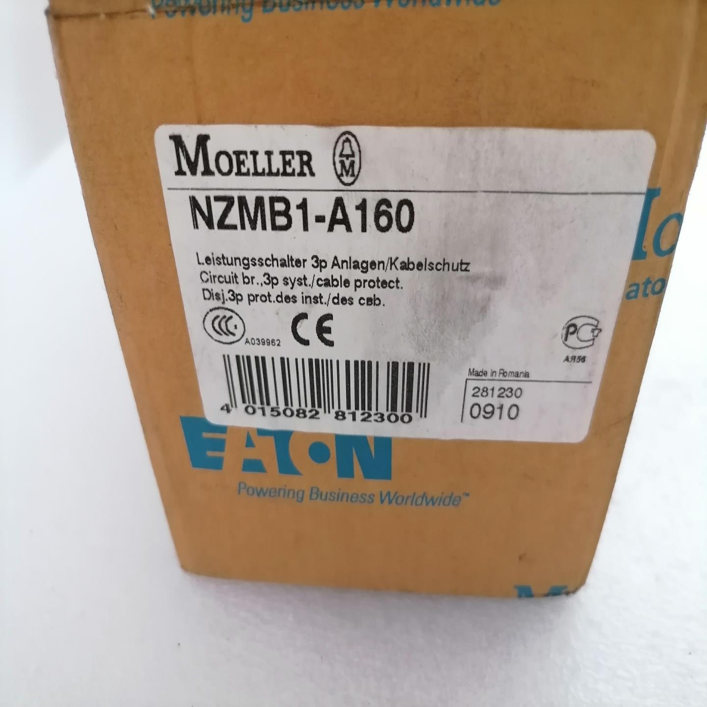 MOELLER穆勒断路器NZMB1-A160,全新议价