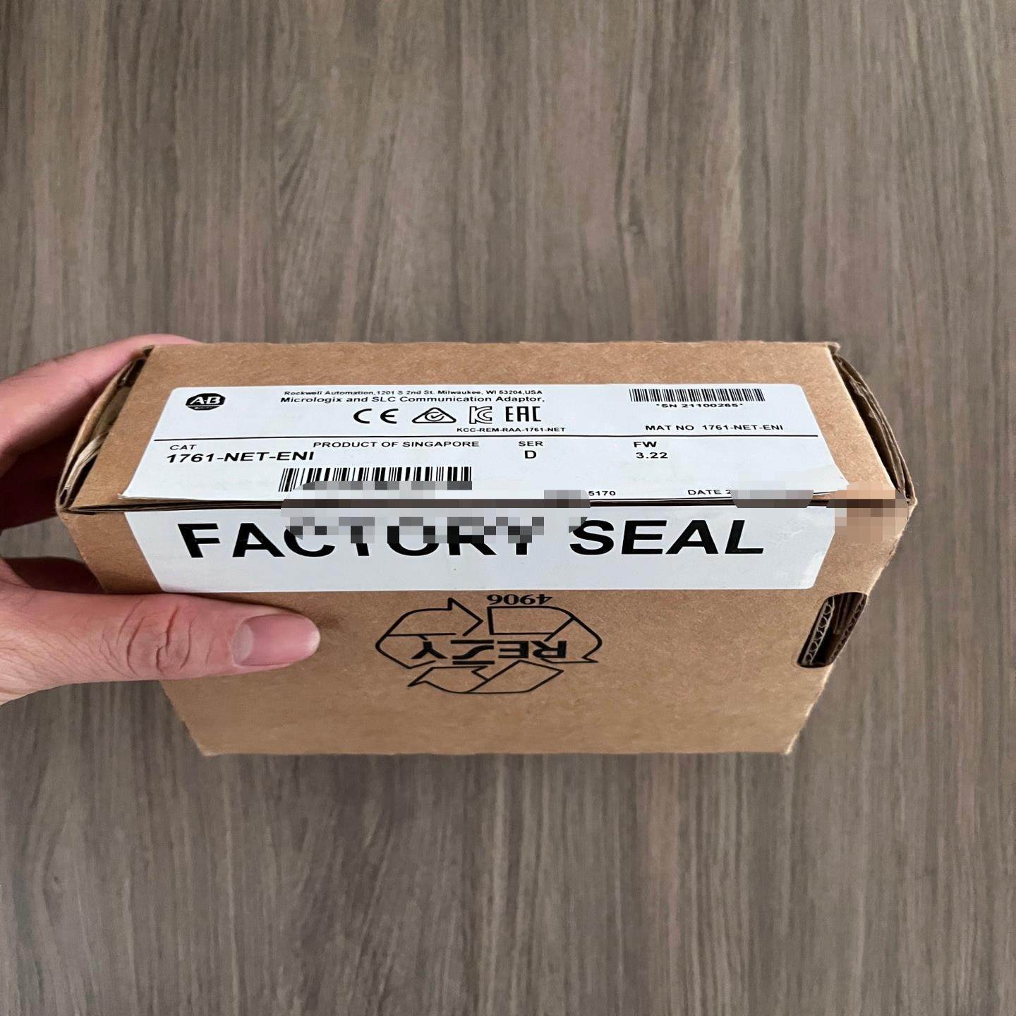AB罗克韦尔PLC模块1761-NET-ENI ，全新仅拆封