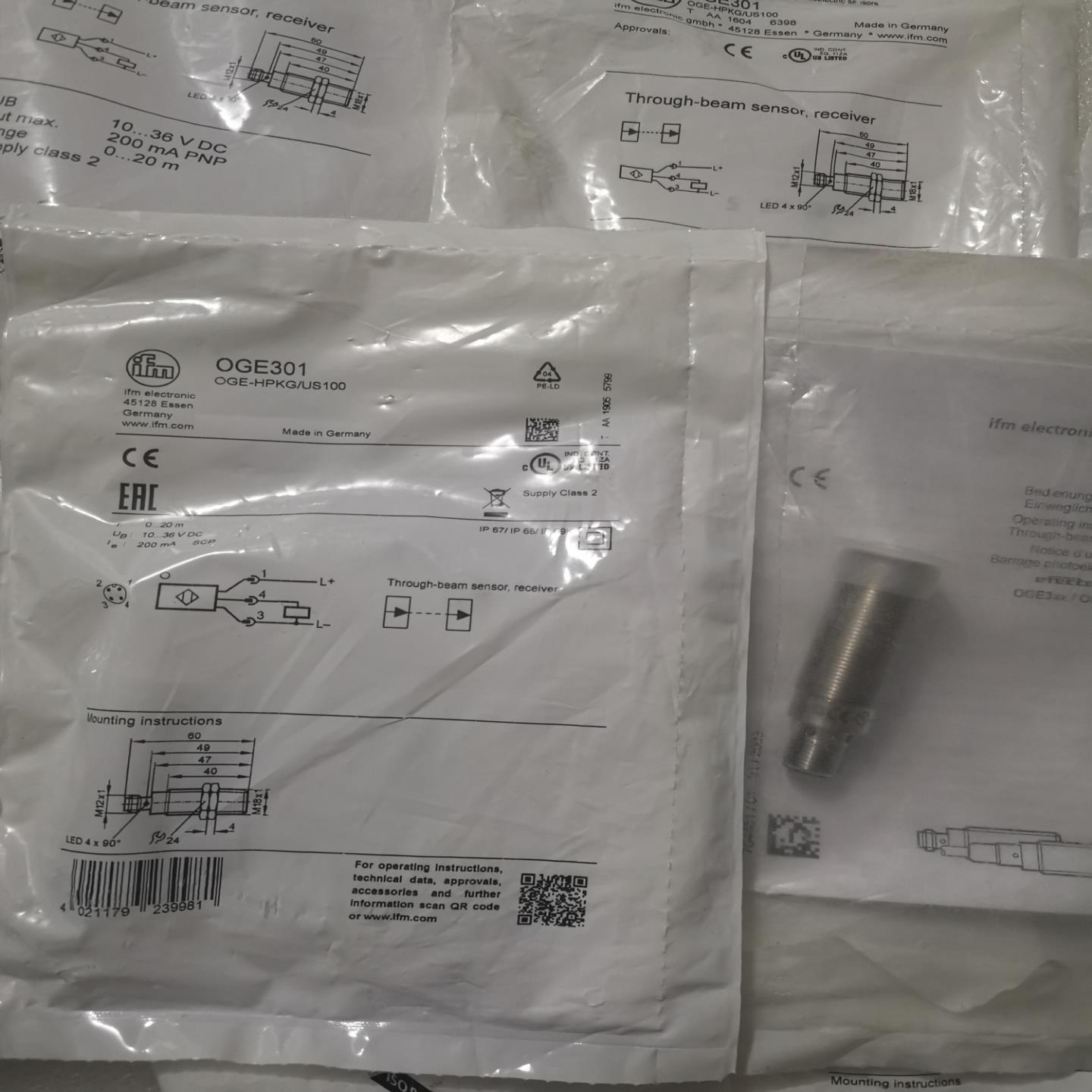 全新原装IFM易福门 OGE301 OGE300 OGS30