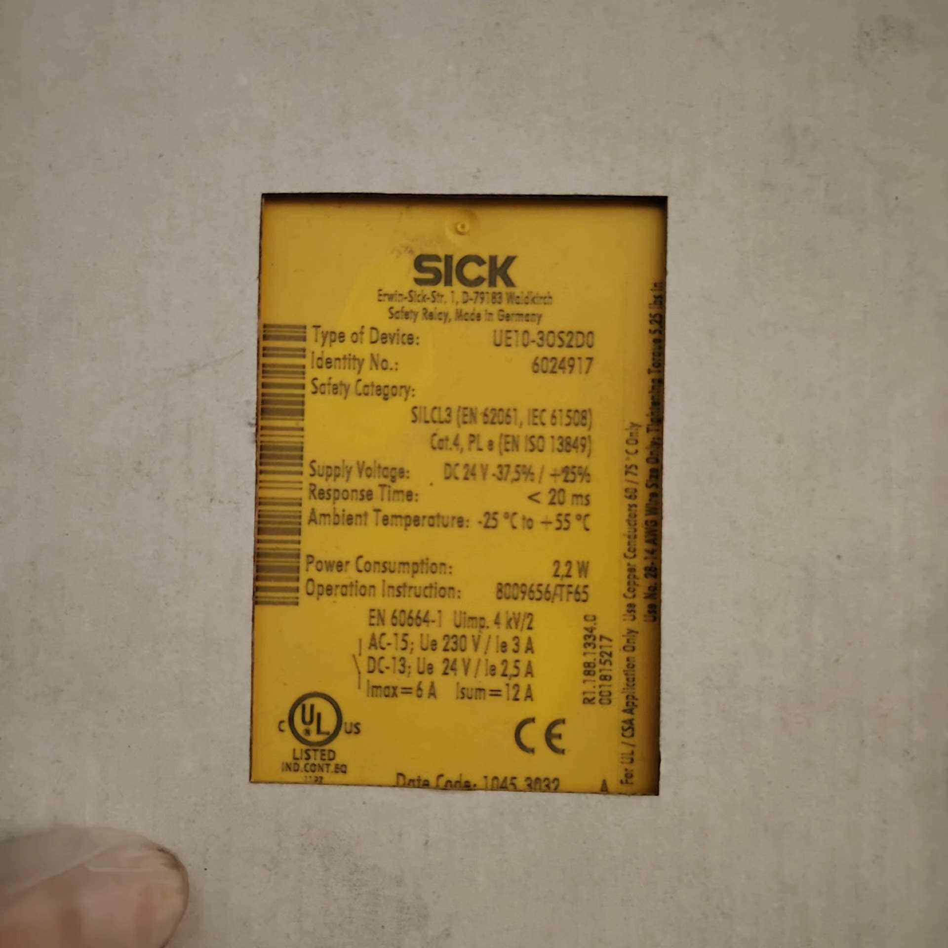 【顺庆】西克SICK 继电器 UE10-30S2D0【议价】