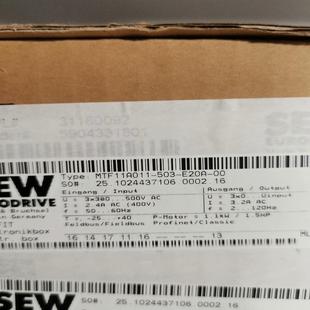 503 1.1KW SEW变频器型号：MTF11A011