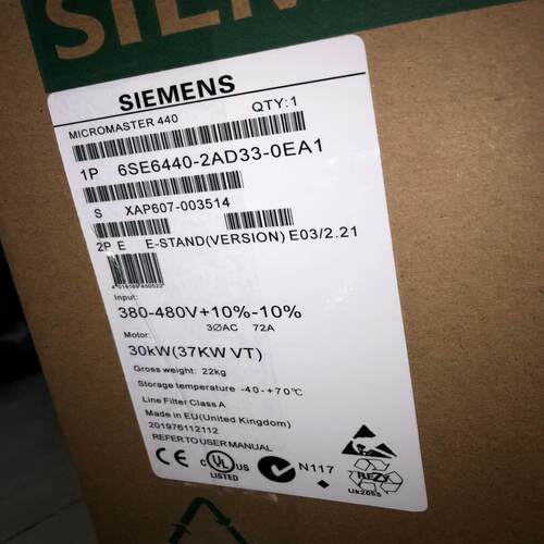 变频器6se6440-2ud33-0ea1 /0eb1 6s