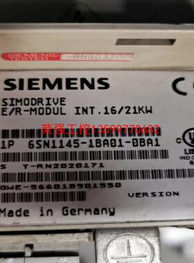 【荣强工控】6SN1145-1BA01-0BA1   西门子  16KW