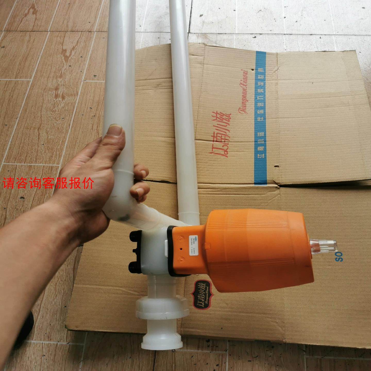 GF气动隔膜阀3DN25三通隔膜阀DN25，PVDF气动隔膜