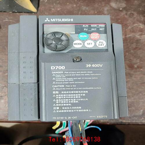 【非标价】三菱变频器，FR-D740-2.2k-CHT，功能正常，成色