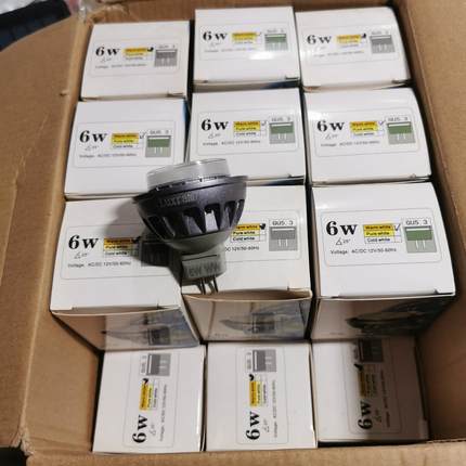 【工控自动化】GU5.3 LED射，12V 6W暖白色，5000K左右色议价