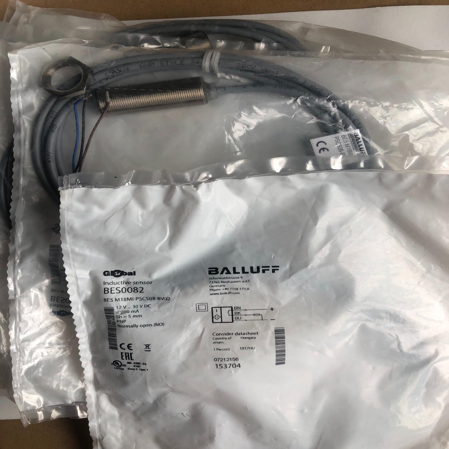 BALLUFF全新原装巴鲁夫BES0082接近开关传感器BE