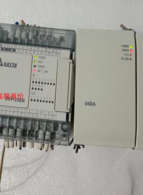 原装拆机，台达DVP20EH00R3控制器带扩展DVP04A
