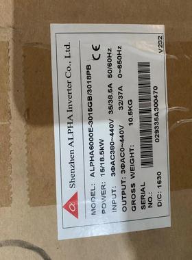 ALPHA阿尔法变频器ALPHA6000E-3015GB/3