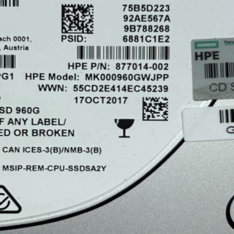 Intel/英特尔 S4600 960G SATA HP 版