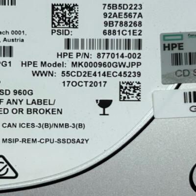 Intel/英特尔 S4600 960G SATA HP 版