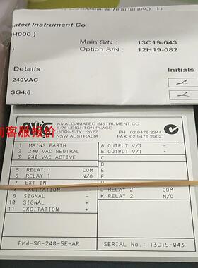 全新原装正品PM4—SG—240—5E—AR变送模块一块