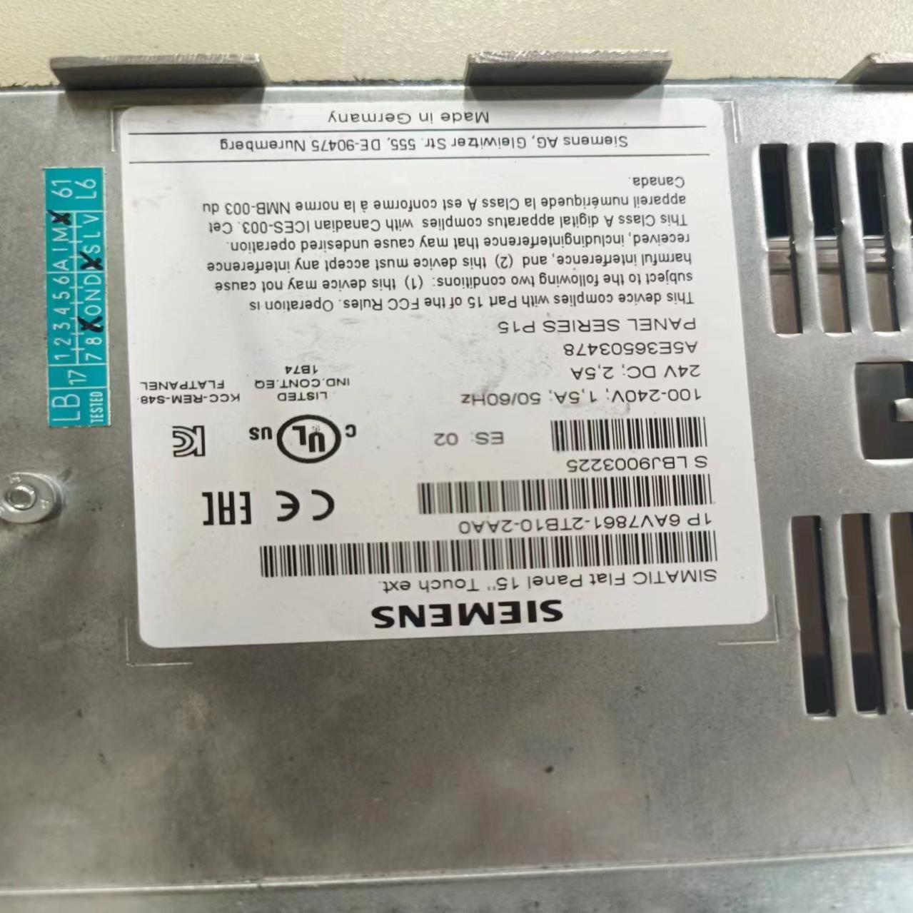 西门子触摸屏/触控屏6AV7861-2TB10-2AA0,