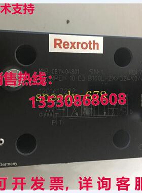 供应原装Rexroth 0811404801 4WRPEH10C3B100L-2X/G24K0/A1M Valv
