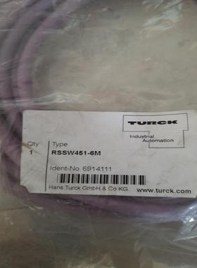 全新原装现货图尔克预铸连接电缆 RSSW451-6M