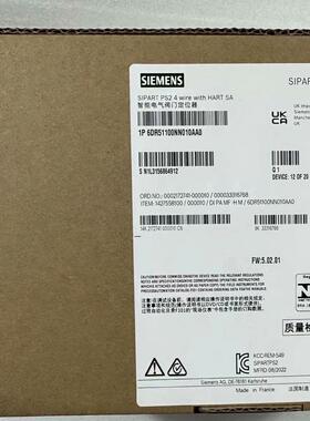 （设备配件）西门子阀门定位器6DR5110-0NN01-0AA0