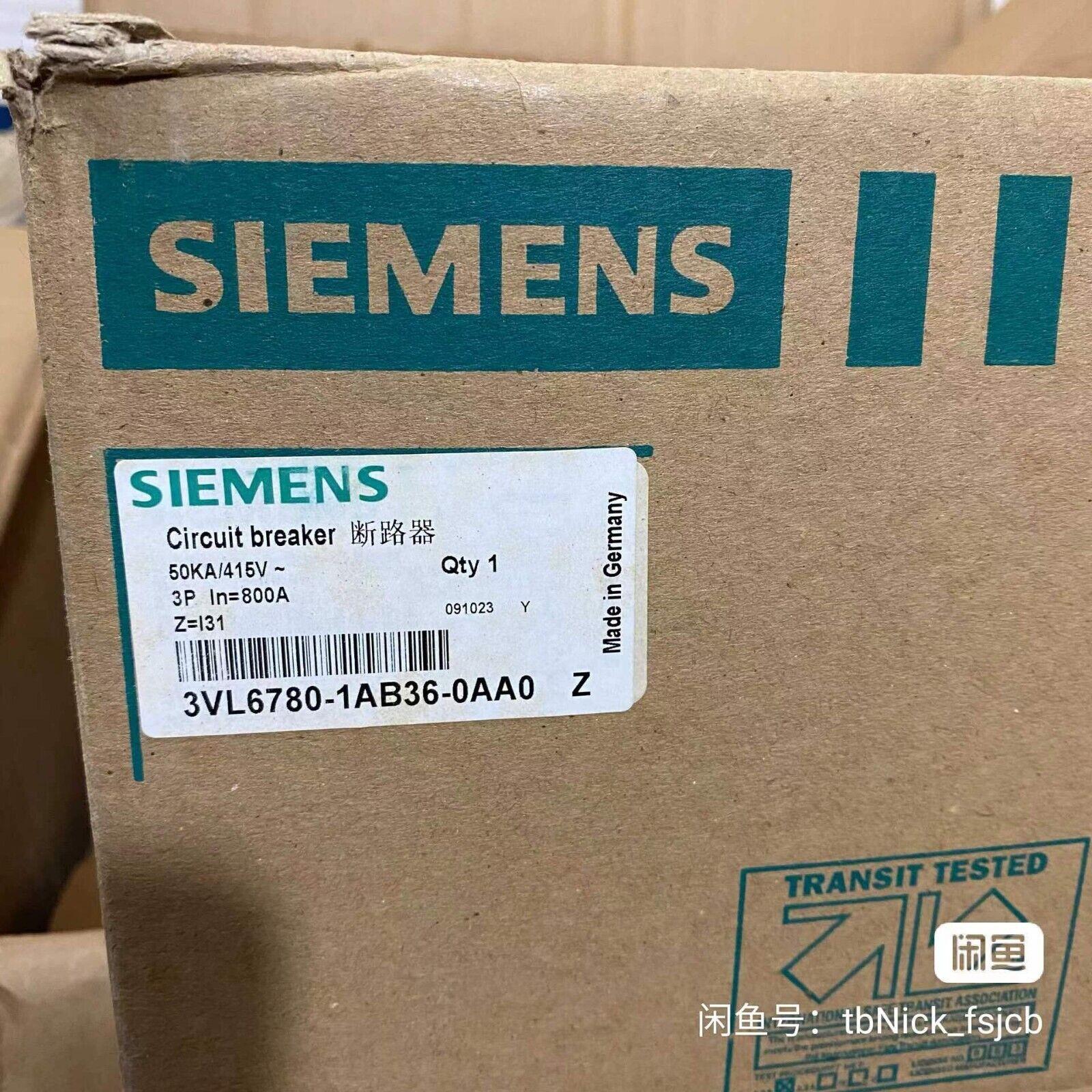 原装供应3VL6780-1AB36-0AA0 VL800 800A/3P断路器N3003 YF