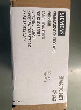 SIEMENS/西门子  西门子CP343-1模块6GK7