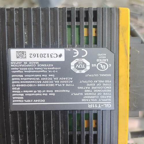 （设备配件）基恩士 GL－T11R控制器，成色如图，可装柜