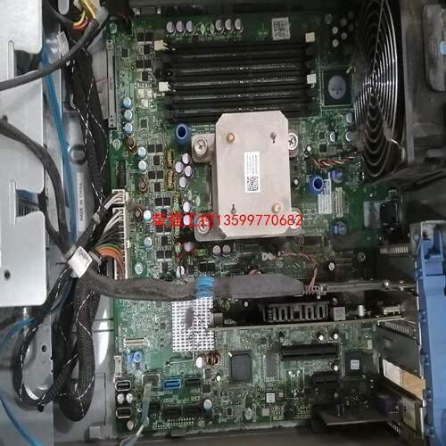 【荣强工控】戴尔  E93839主板加CPU加SAS卡加硬盘线