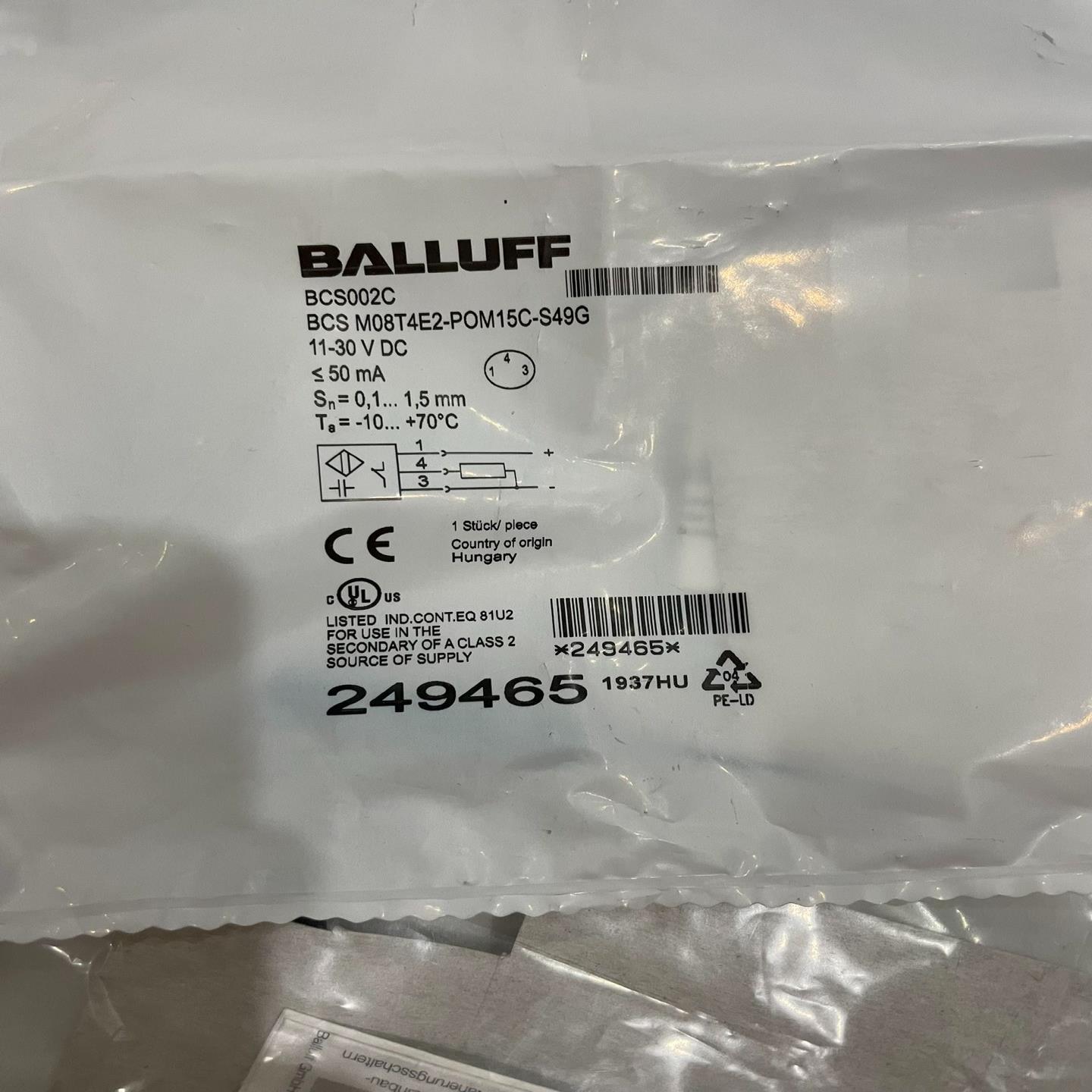 巴鲁夫 BCS002C BCS M08T4E2-POM15C