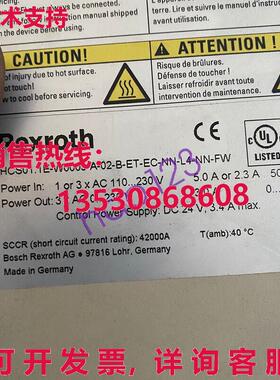 原装供应HCS01.1E-W0009-A-02-B-ET-EC-NN-NN-FW  R911326040 /