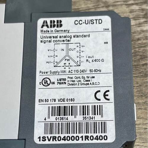 CC-U/STD ABB模拟信号转换器 1SVR040000