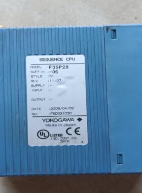 [德峰]YOKOGAWA 横河 F3SP28-3S 实物拍摄议价