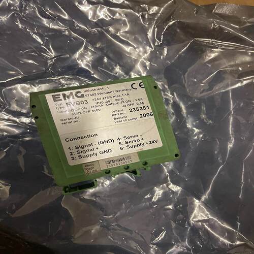 （设备配件）emg evb03 伺服放大器  工厂备件 功能完好