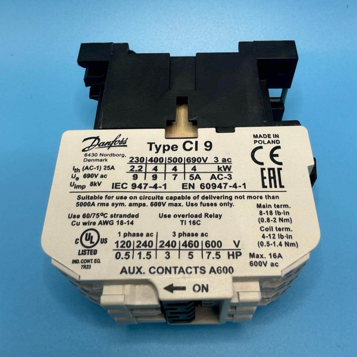 DANFOSS 丹佛斯 STAR COOL 电磁继电器