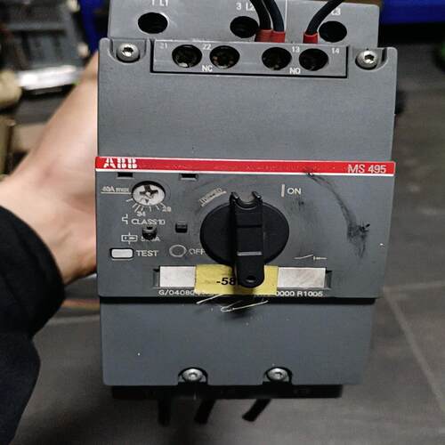 （设备配件）ABB  MS495-40断路器。