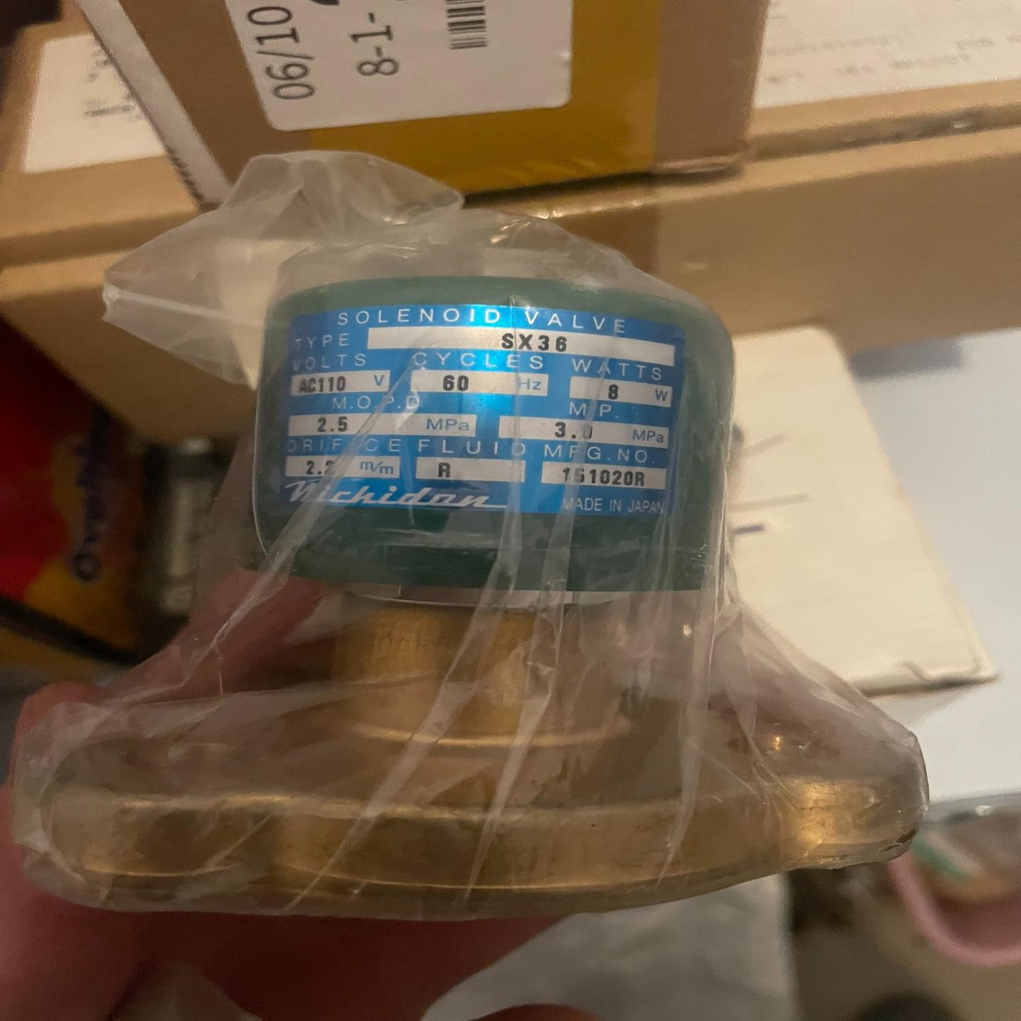 （设备配件）存货仓库  NICHIDEN，电磁阀 SX36