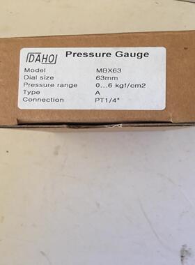 [德峰]DAHO Pressure Gauge MB*63 0-6k