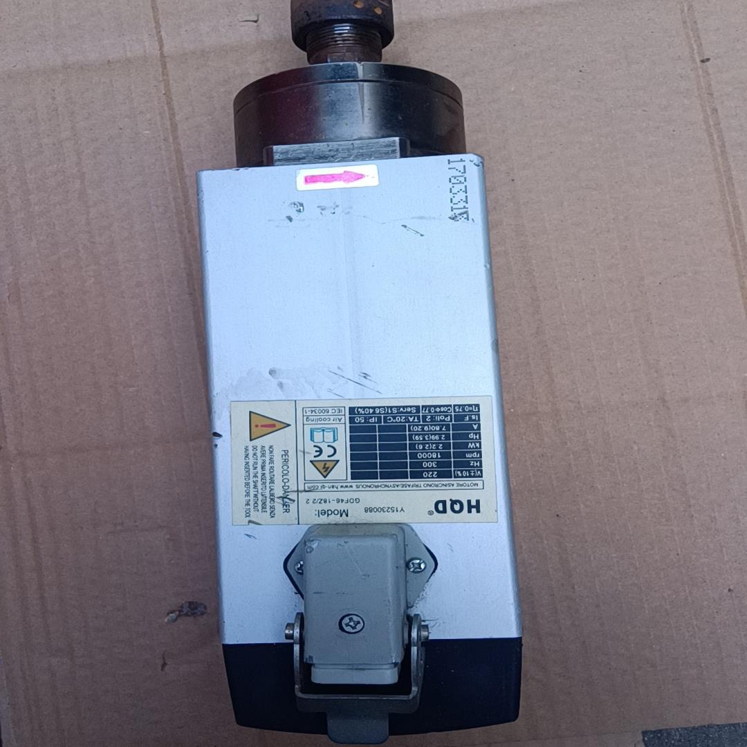 （设备配件）HQD380Ⅴ2.2kW18000转高速风冷开料机，电机功能