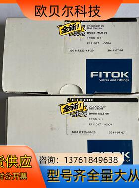 德国原装全新FITOK飞托克 BVSS-ML8-06不锈