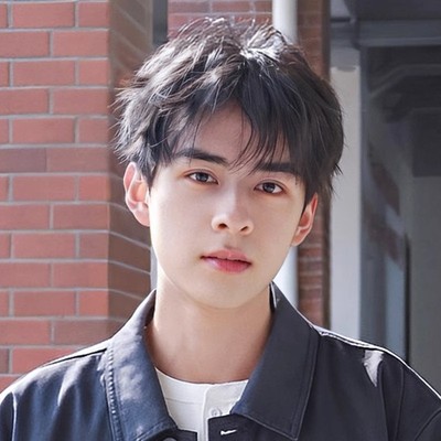 假发男短发造型全头套式新款男生微分碎盖日常蓬松男士假发套