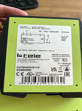 议~G2PM400VSY10+TR2-230V/AC，TELE继