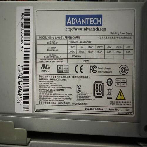 {雅致机械商行}研华工控机FSP250-70PFU源 实物图已测