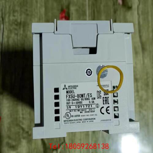 【非标价】FX5U-80MT/ES，口罩机拆机，成色充新，功能测试完好