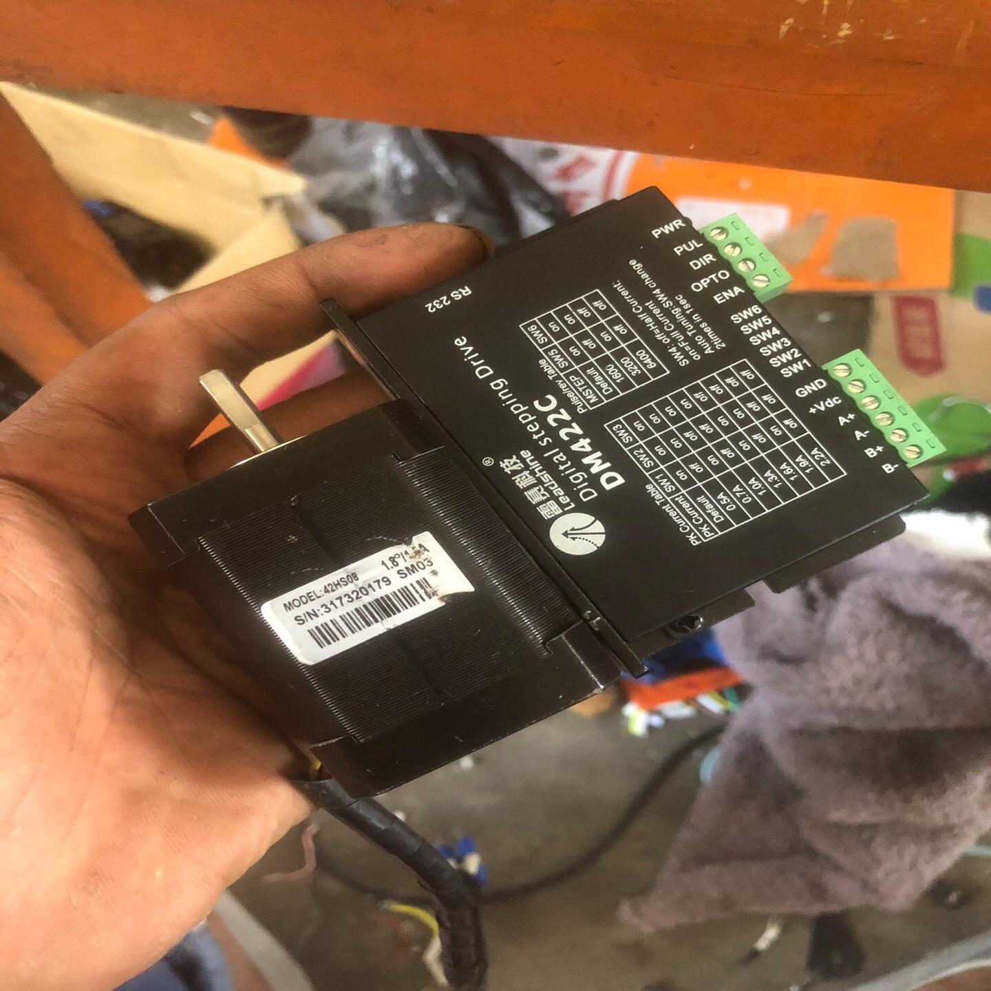 [德峰]雷赛步进套装。驱动器DM422C。步进电机42HS08。功能