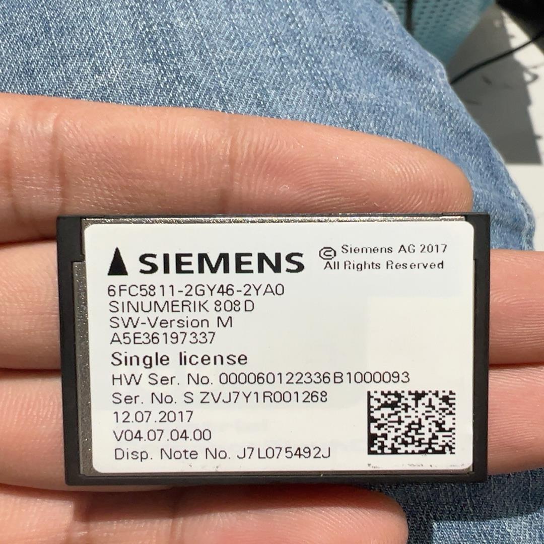 [德峰]西门子808D授权卡6FC5811-2GY46-2YA0