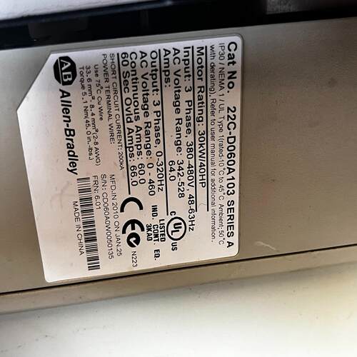 [德峰]主板变频器22AB2945401705C-D060A103
