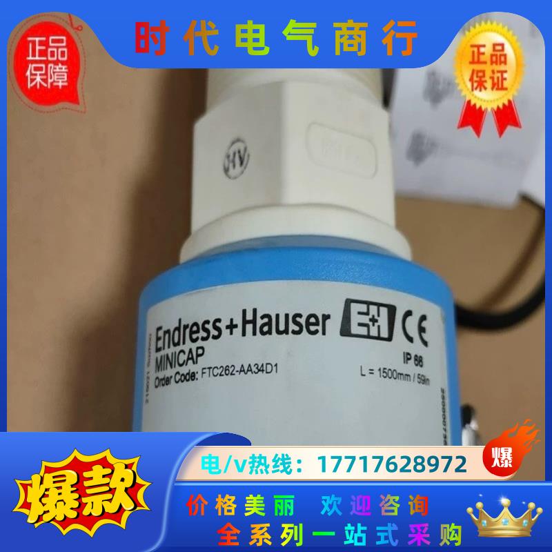 全新E+H恩德斯豪斯FTC262-AA34D1传感器L=15议价